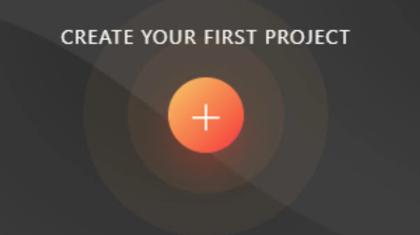 create new project button